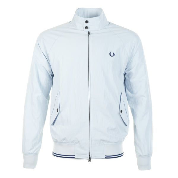 メ*ク様 Fred Perry Harrington Jacket 英国製 Fred Perry Crinkle Harrington Jacket Dusky Blue – Ragazzi Clothing