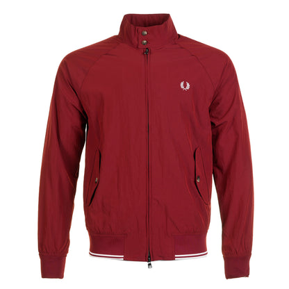 Crinkle Harrington Jacket Burnt Red