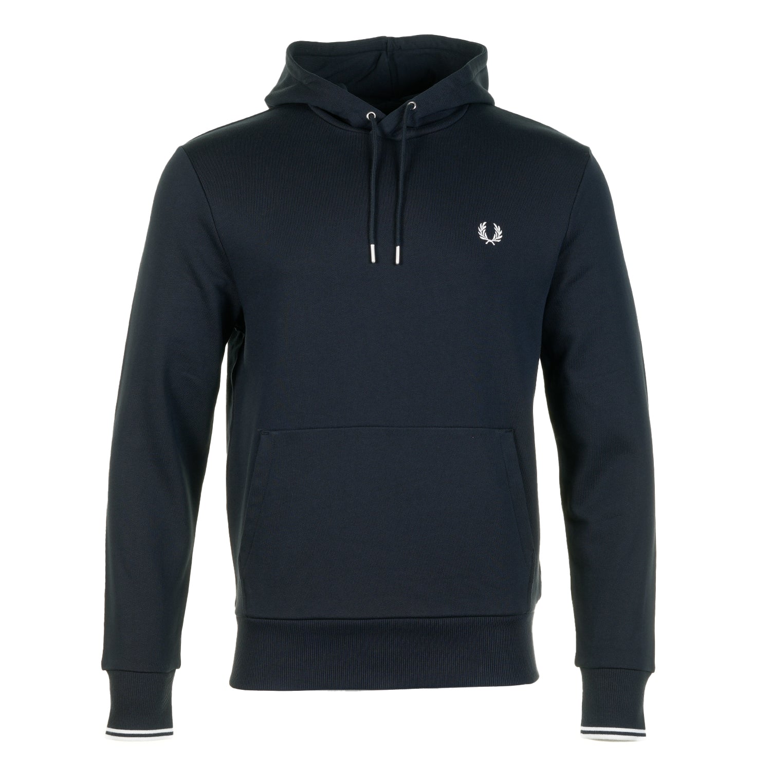 Tipped Hooded Sweatshirt Navy