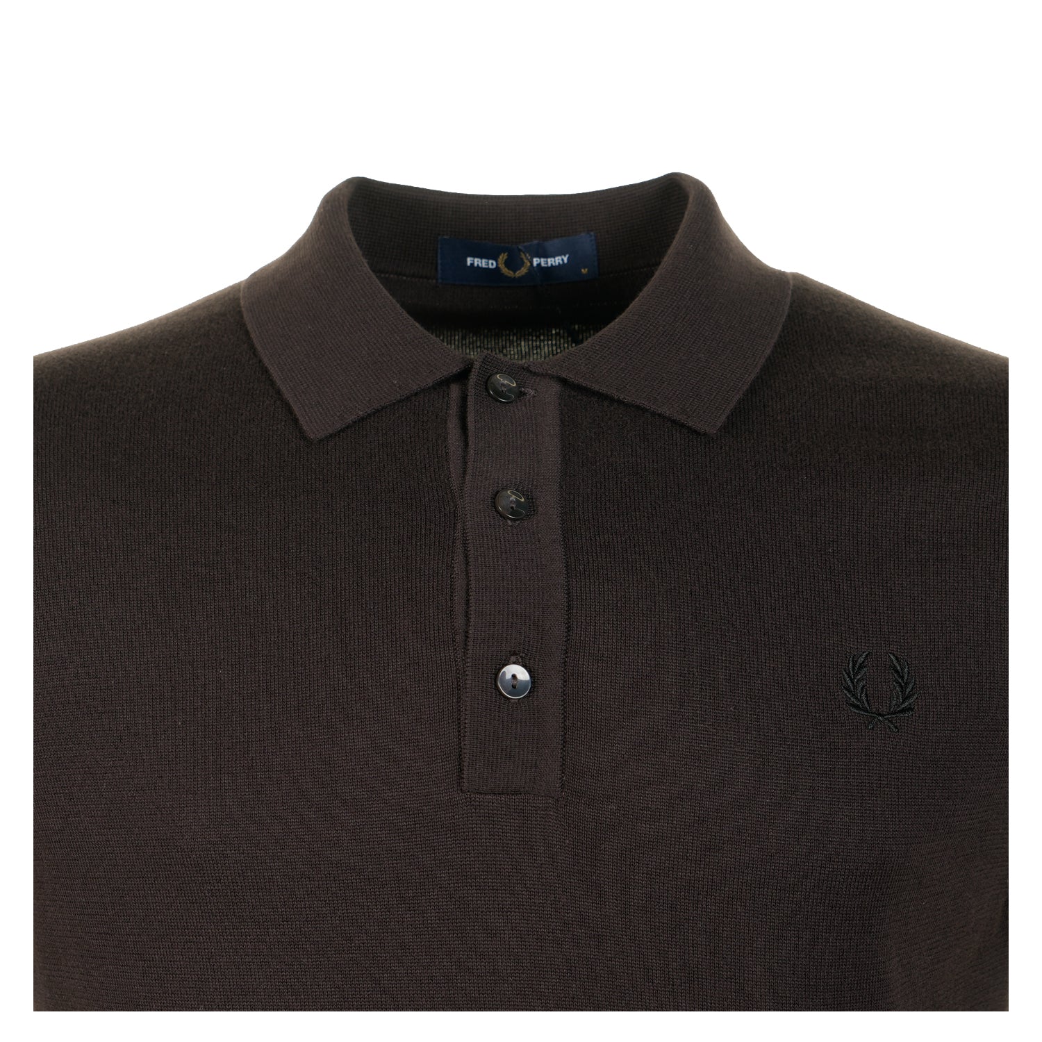 Short Sleeve Cotton Knitted Polo Shirt Rich Brown