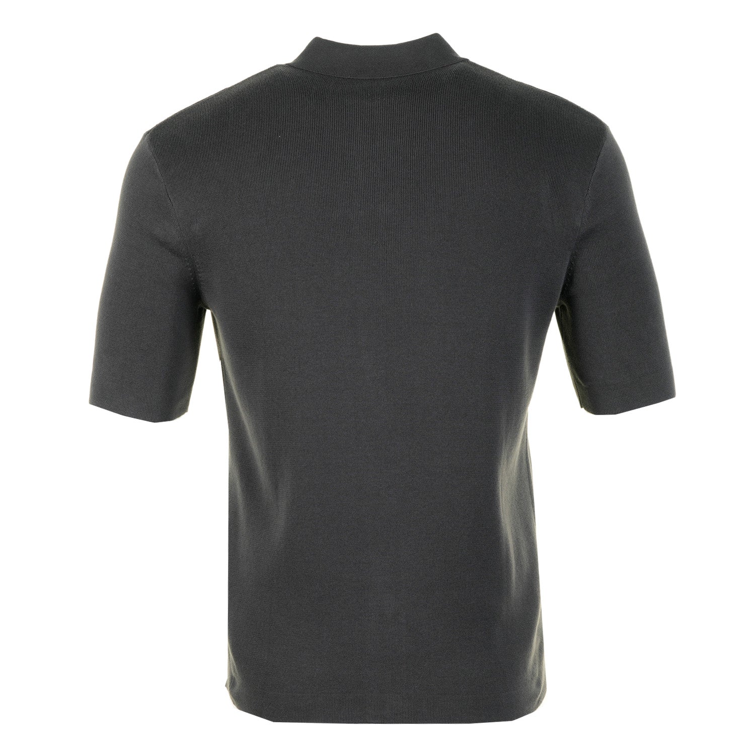 Knitted Tonal Vertical Stripe Shirt Anchor Grey