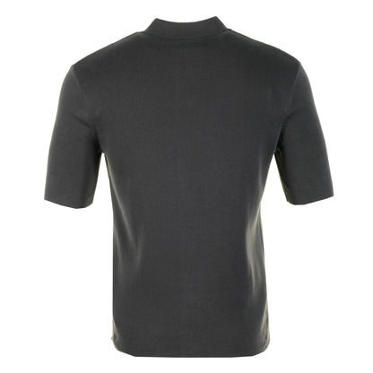 Knitted Tonal Vertical Stripe Shirt Anchor Grey