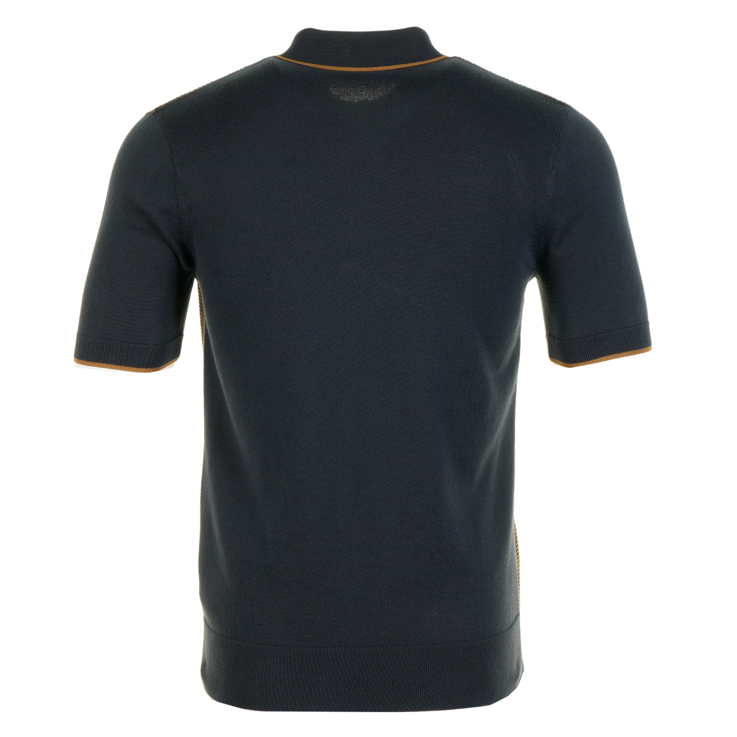Tonic Waffle Knitted Polo Shirt Navy