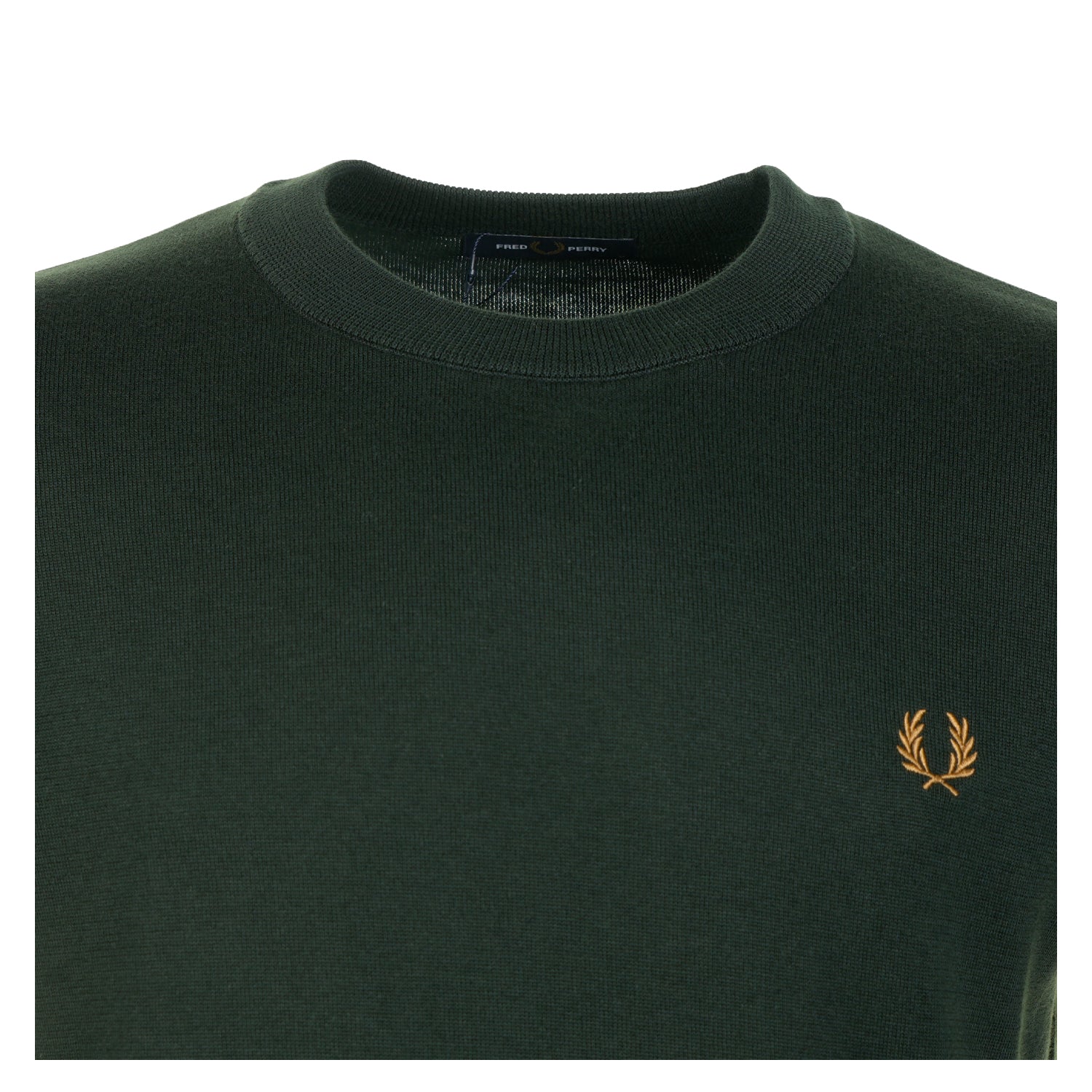 Short Sleeve Knitted Cotton T Shirt Night Green