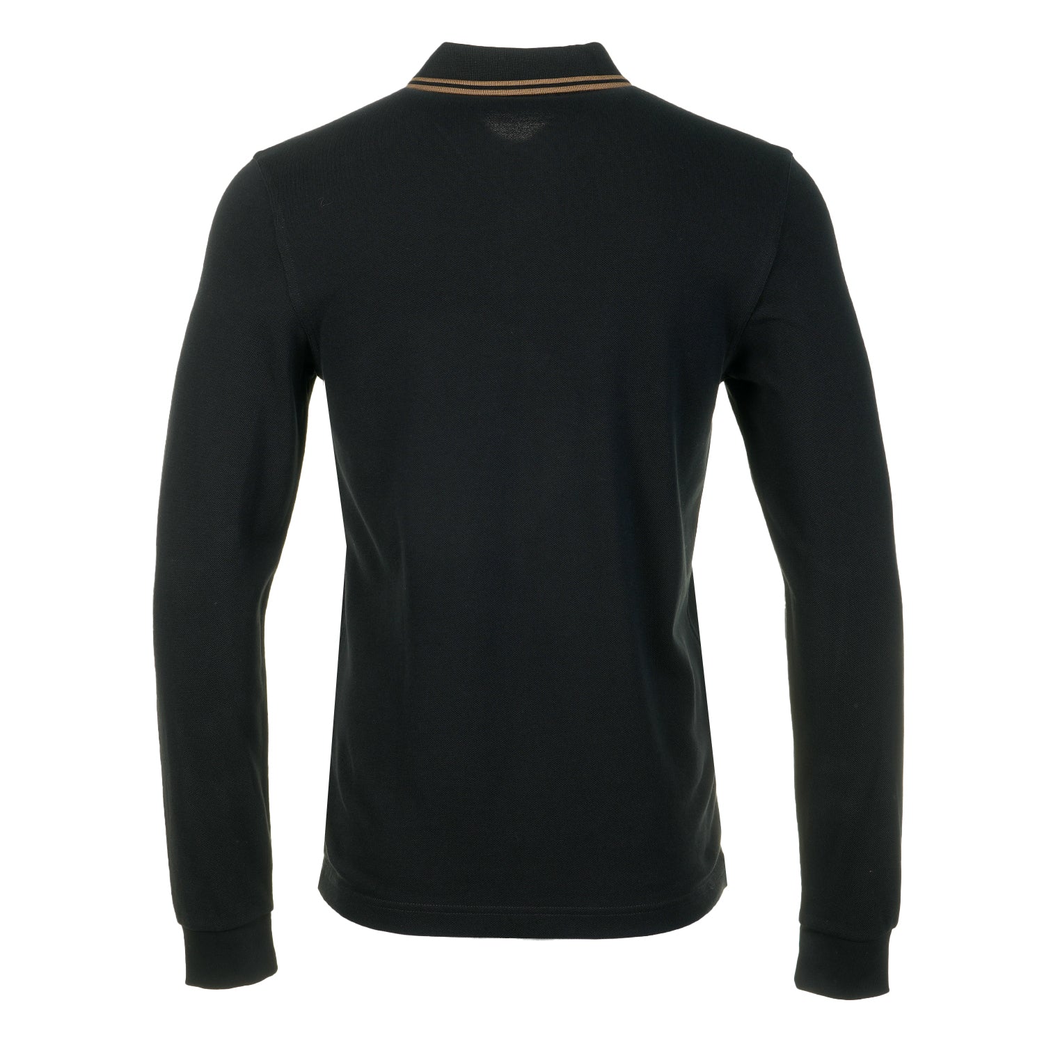 Long Sleeve Twin Tipped Polo Shirt Black Shadestone