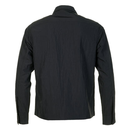 Zip Through Overshirt Black