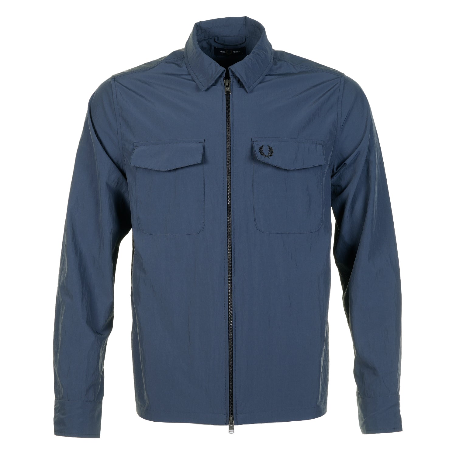 Zip Through Overshirt Dark Airforce