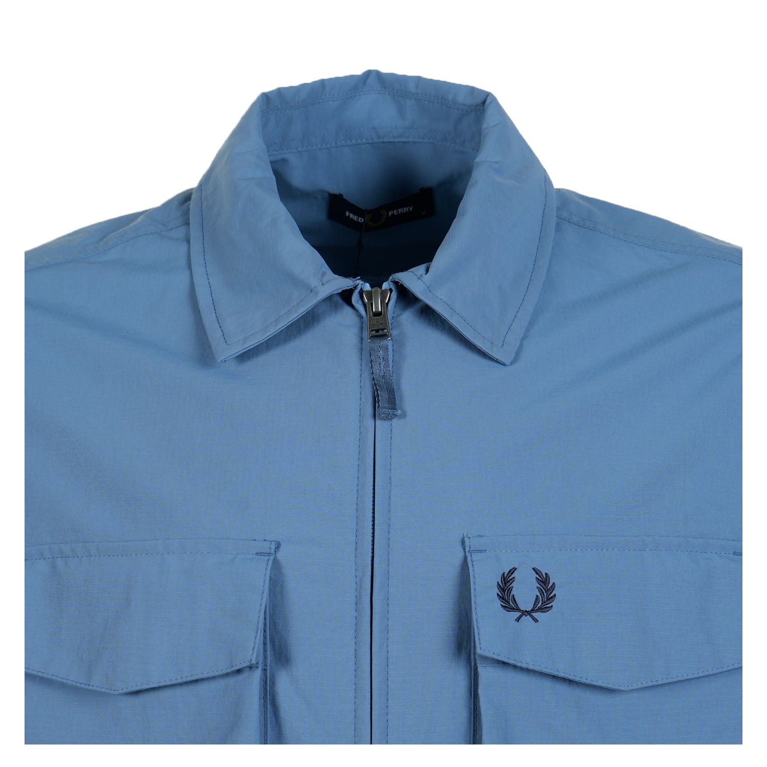 Fred Perry Ripstop Pocket Overshirt Ace Blue