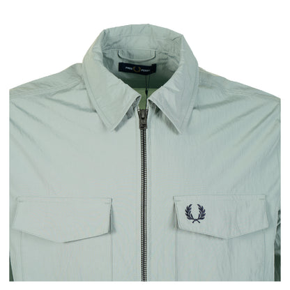 Zip Through Overshirt Bayleaf
