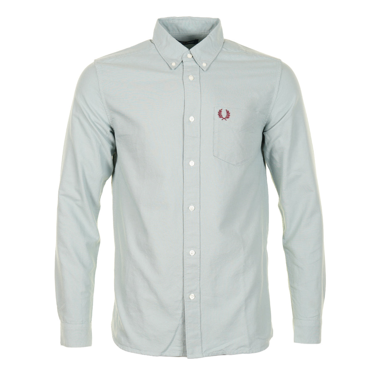 Long Sleeve Oxford Shirt Silver Blue