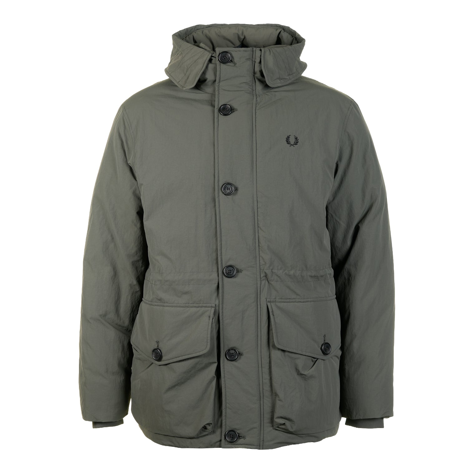 Padded Patch Pocket Parka Field Green