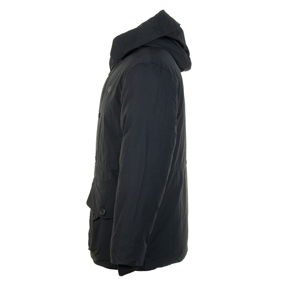 Padded Patch Pocket Parka Black
