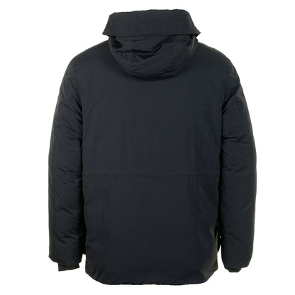 Padded Patch Pocket Parka Black