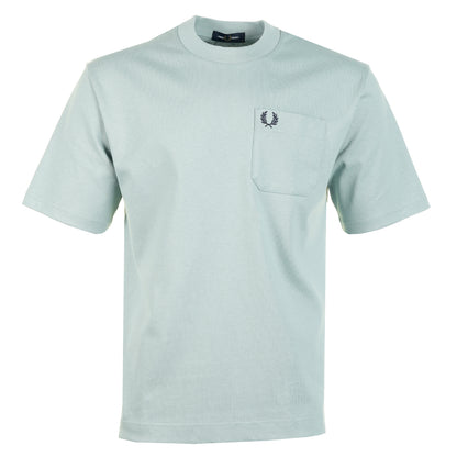 Relaxed Pocket T Shirt Silver Blue