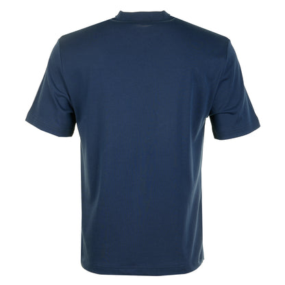 Pocket Detail Pique T Shirt Tennis Blue