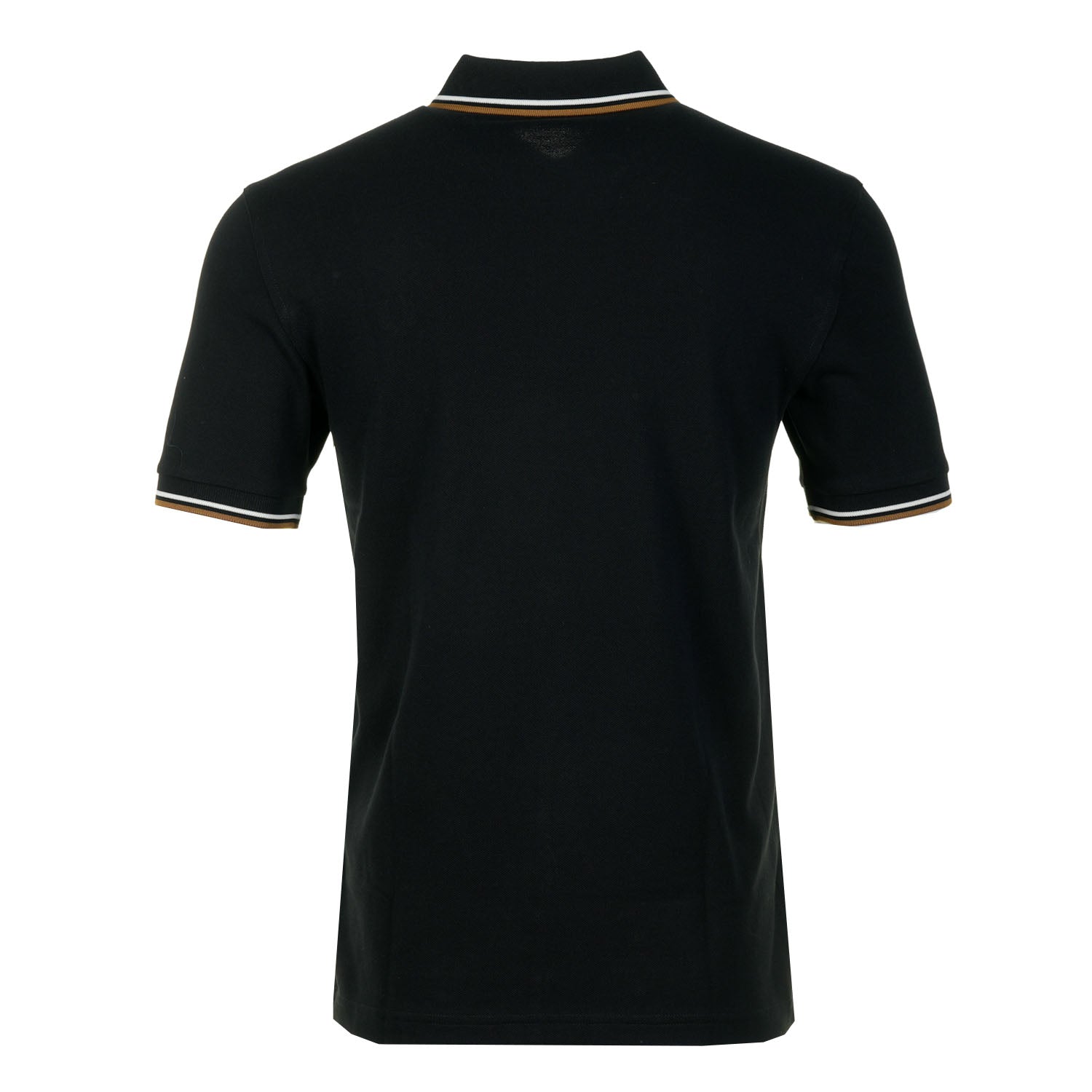 Short Sleeve Twin Tipped Polo Shirt Black
