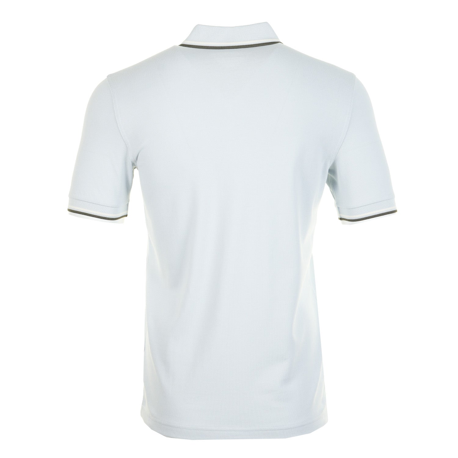 Short Sleeve Twin Tipped Polo Shirt Dusk Blue / Ecru / Green
