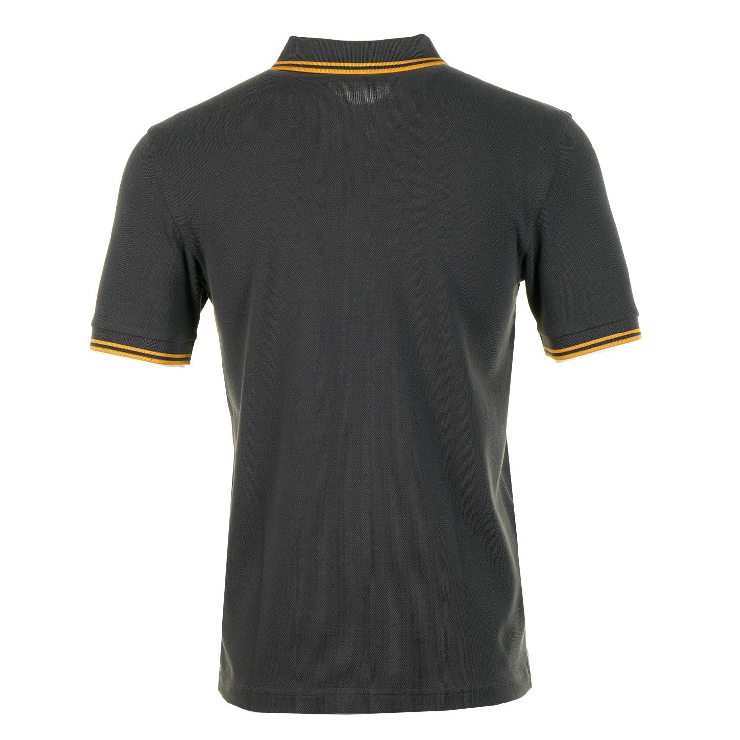 Short Sleeve Twin Tipped Polo Shirt Anchor Grey / Golden