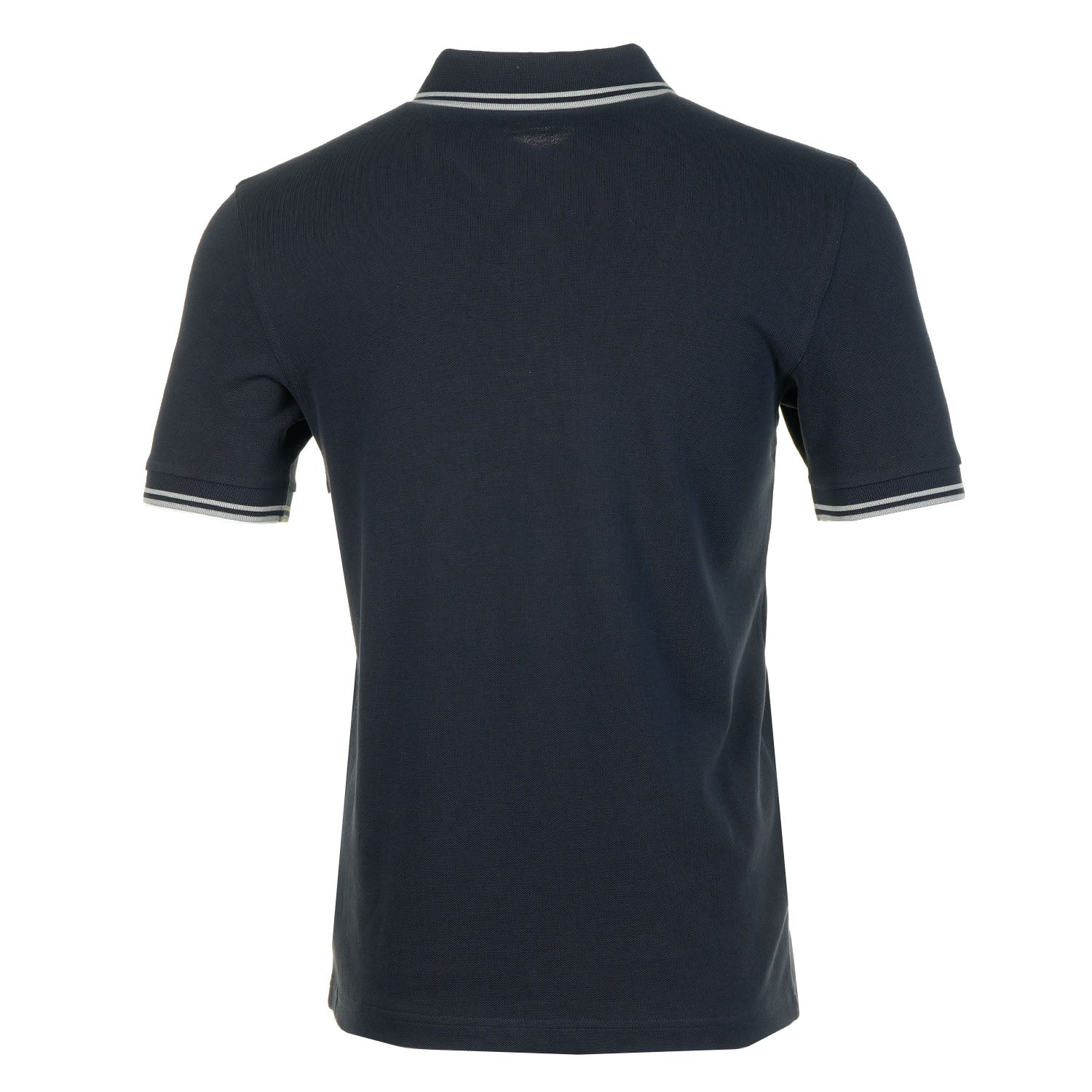 Short Sleeve Twin Tipped Polo Shirt Navy Seagrass