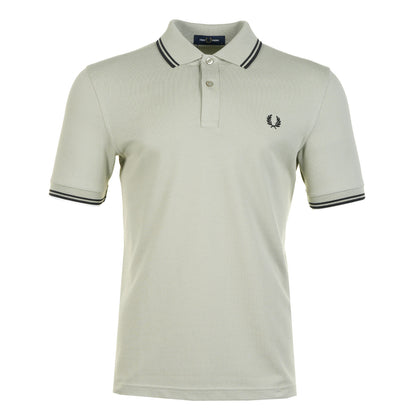 Twin Tipped Polo Shirt Seagrass Black