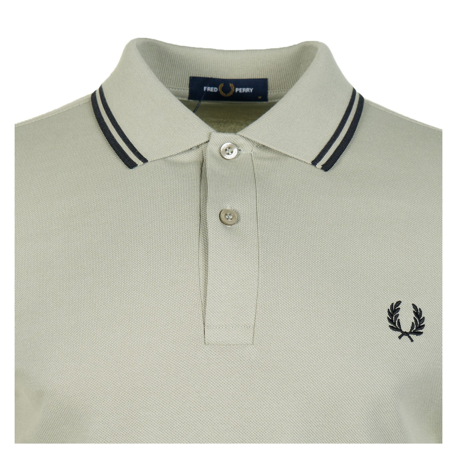 Twin Tipped Polo Shirt Seagrass Black