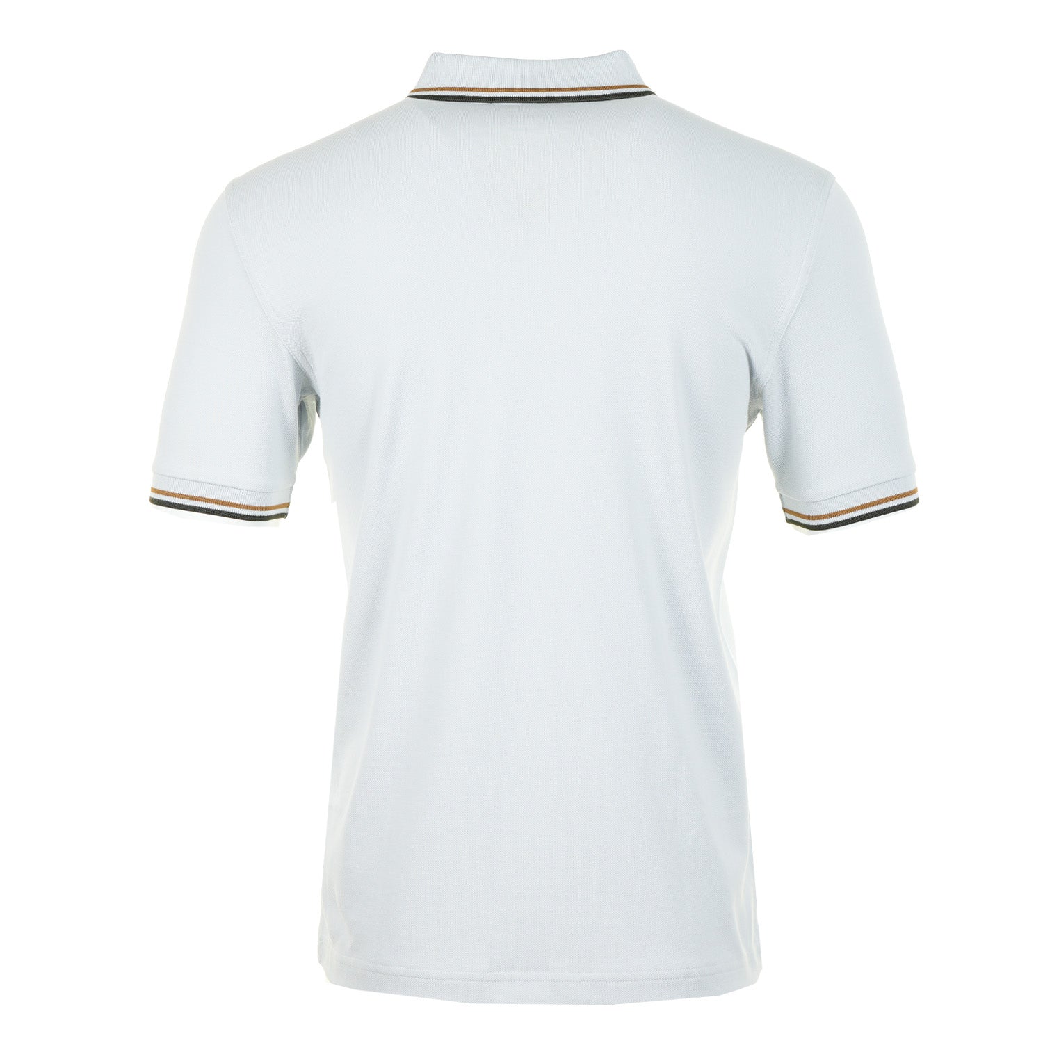 Short Sleeve Twin Tipped Polo Shirt Dusk Blue / Dark Caramel / Night Green