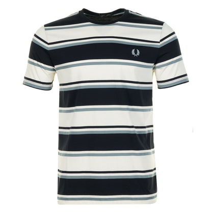 Bold Stripe T Shirt Navy