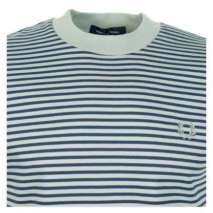 Fine Stripe T Shirt Bayleaf