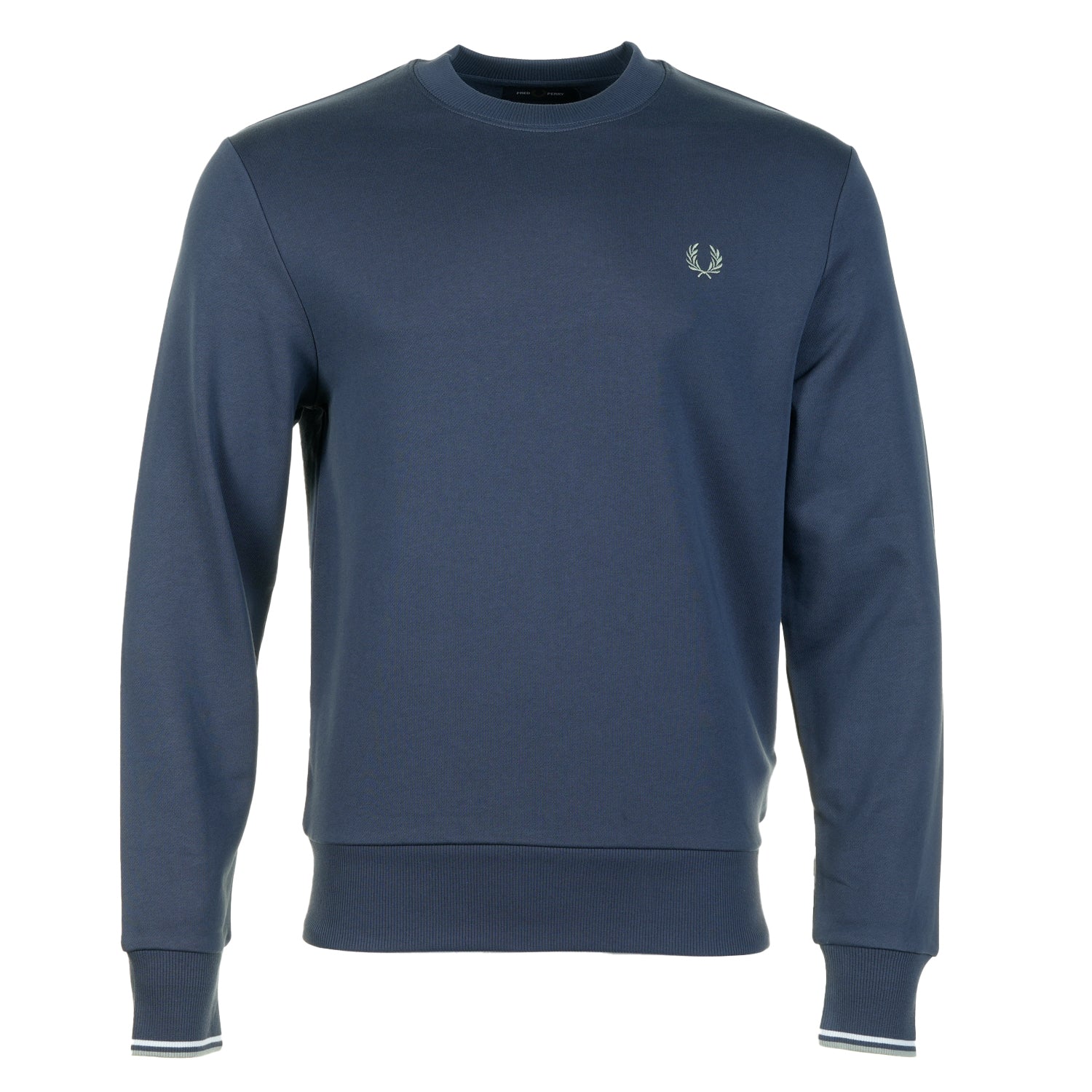 Crew Neck Sweatshirt Dark Airforce / Light Ice / Bayleaf