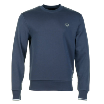 Crew Neck Sweatshirt Dark Airforce / Light Ice / Bayleaf