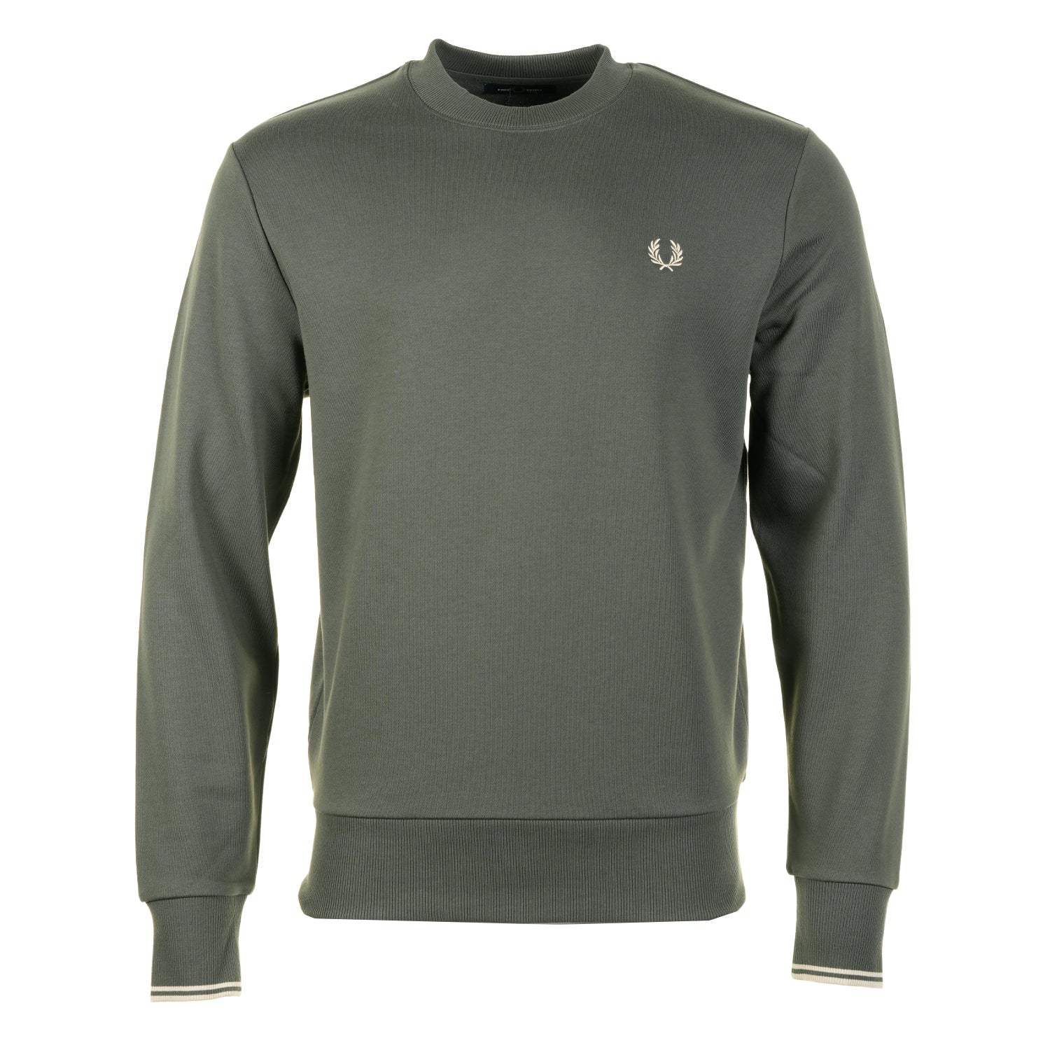 Crew Neck Sweatshirt Field Green Oatmeal