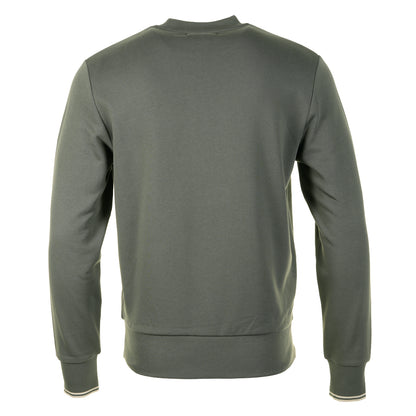Crew Neck Sweatshirt Field Green Oatmeal