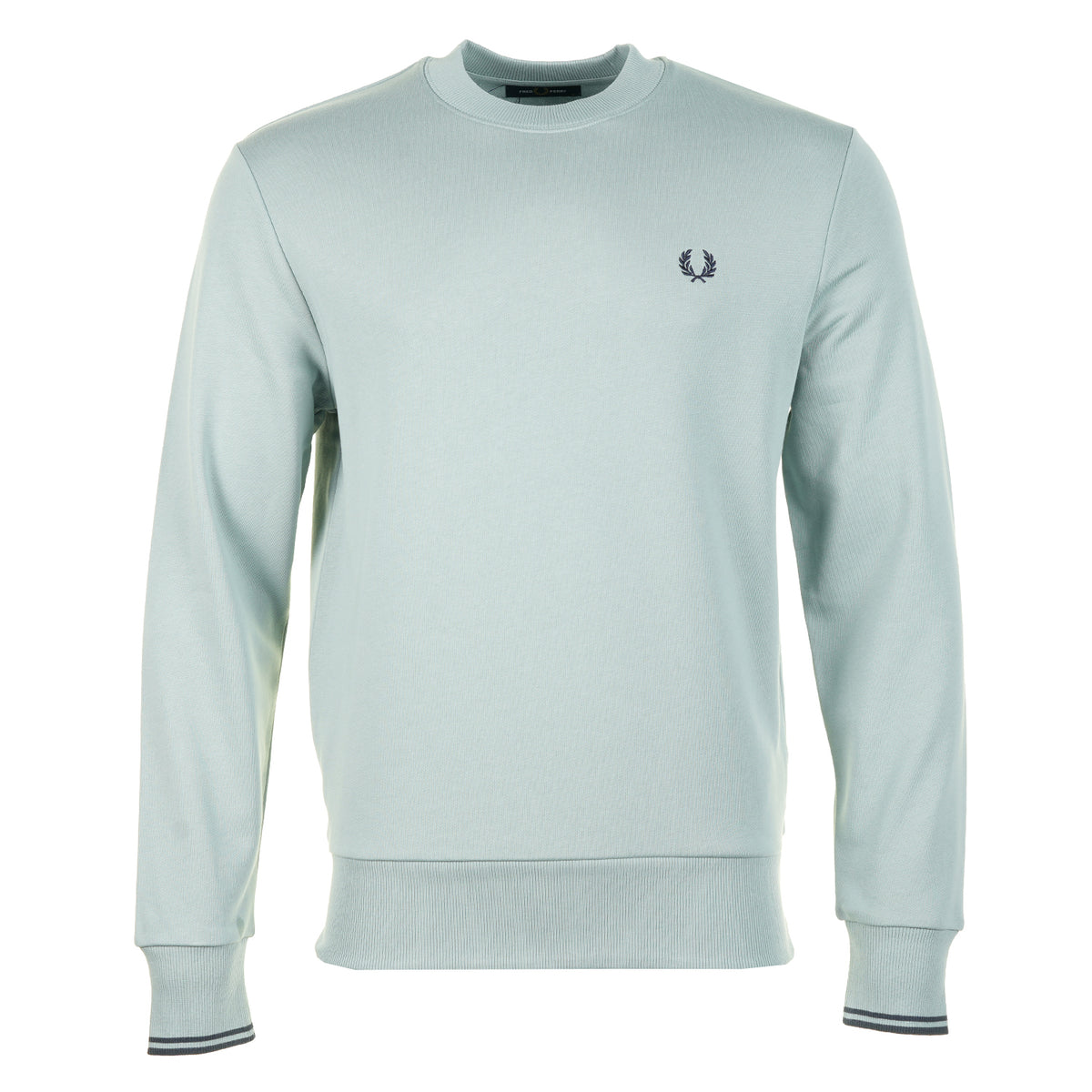 Crew Neck Sweatshirt Silver Blue / Dark Airforce