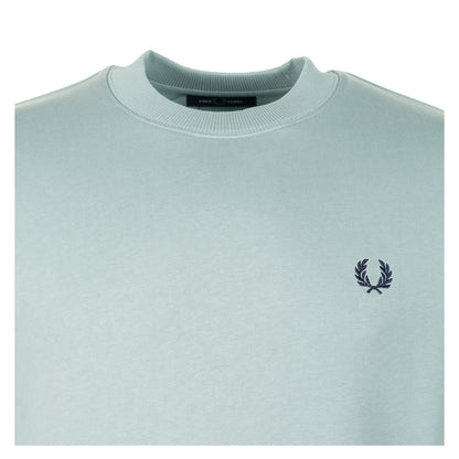 Crew Neck Sweatshirt Silver Blue / Dark Airforce