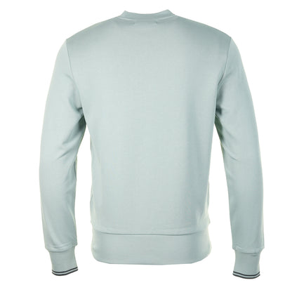 Crew Neck Sweatshirt Silver Blue / Dark Airforce
