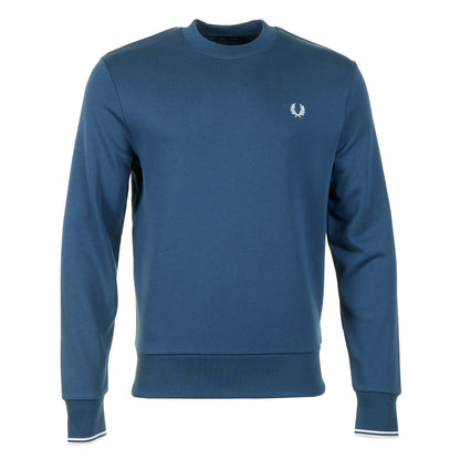Crew Neck Sweatshirt Mod Blue Slate
