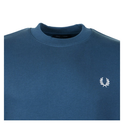 Crew Neck Sweatshirt Mod Blue Slate
