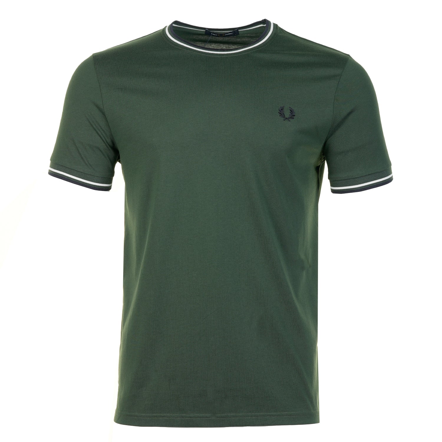 Twin Tipped T Shirt Court Green Snow White Navy