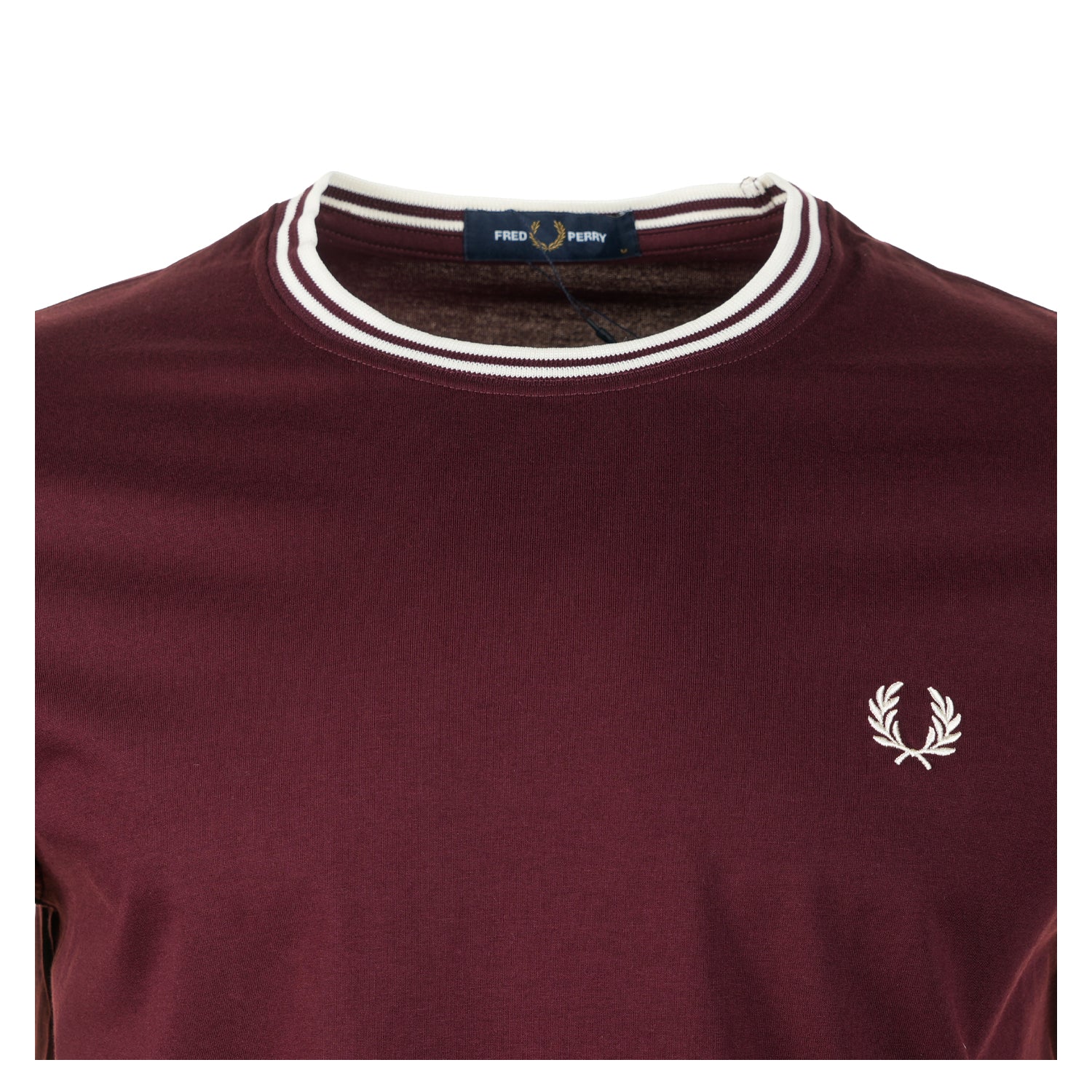 Twin Tipped T Shirt Oxblood / Ecru