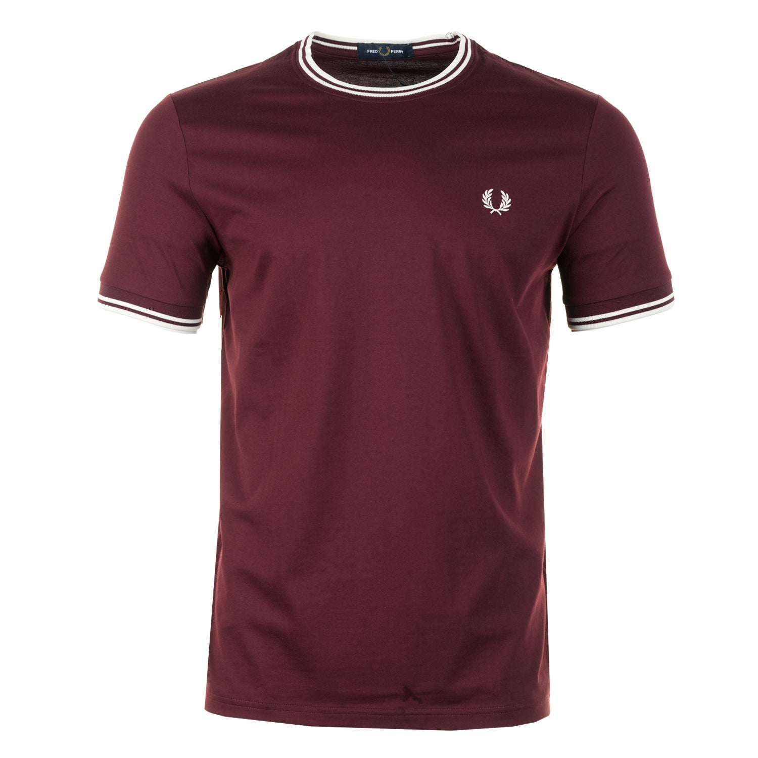 Twin Tipped T Shirt Oxblood / Ecru