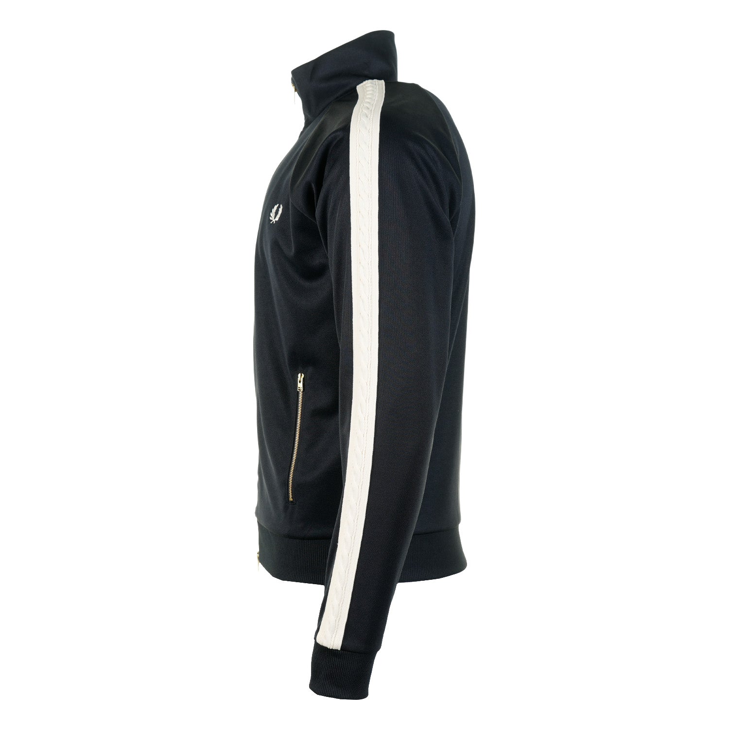 Cable Taped Track Jacket Navy