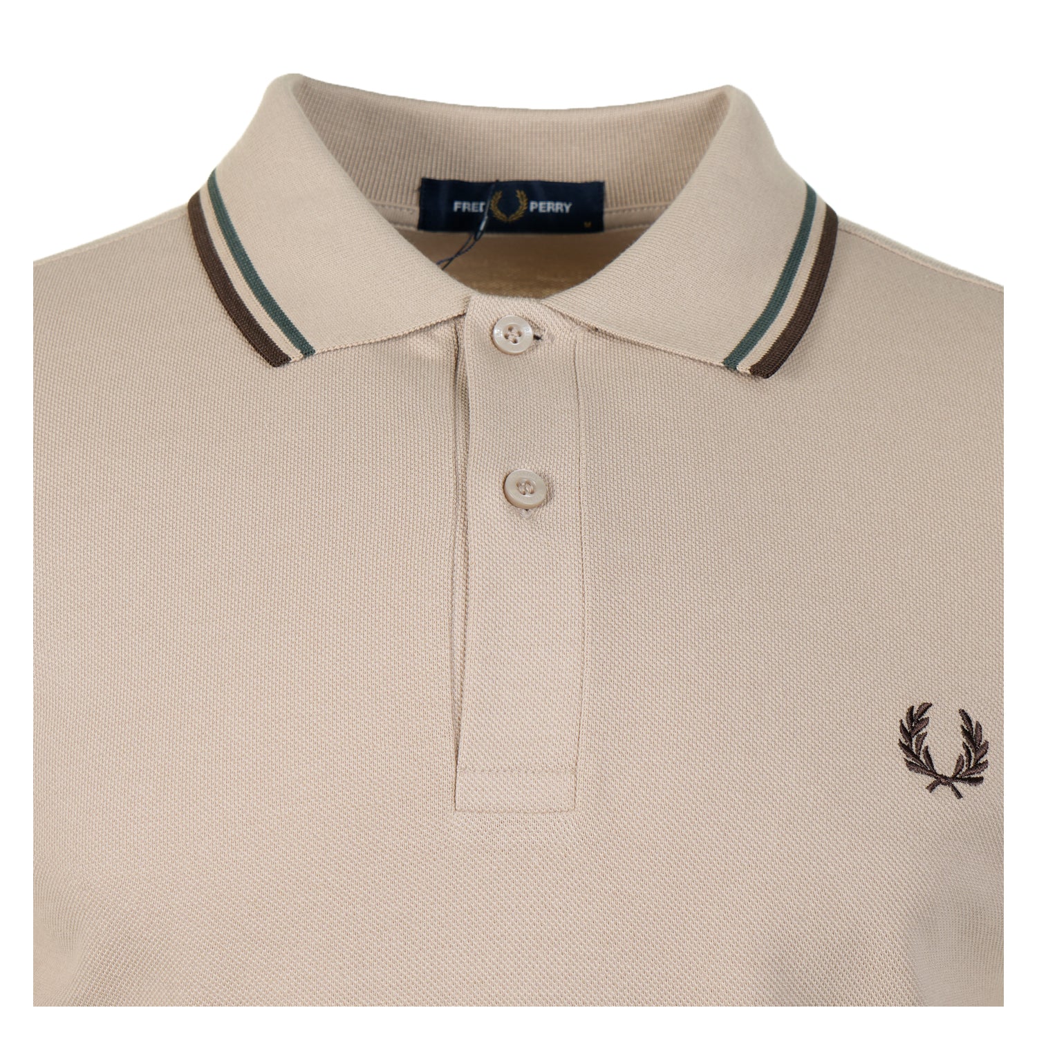 Short Sleeve Twin Tipped Polo Shirt Warm Oat
