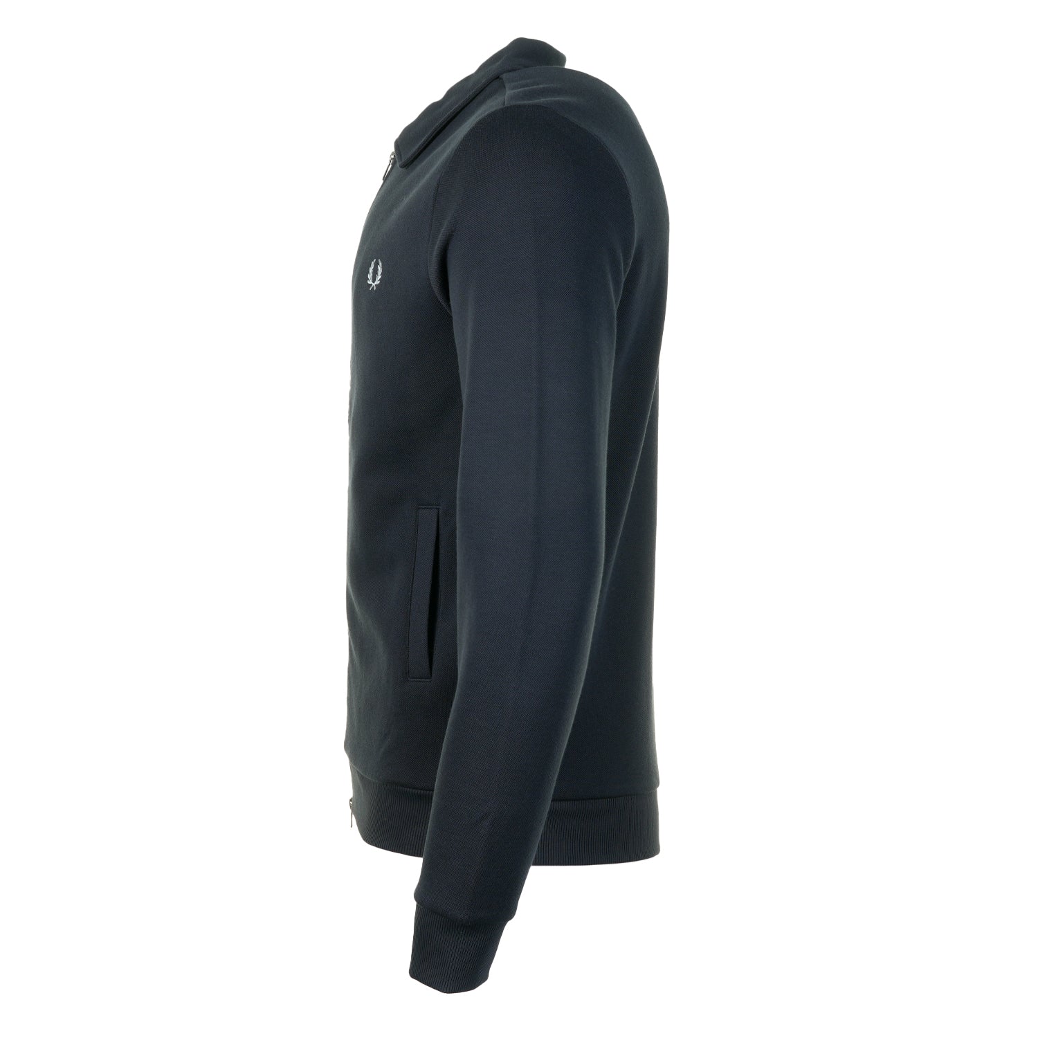 Zip Through Collared Sweatshirt Navy