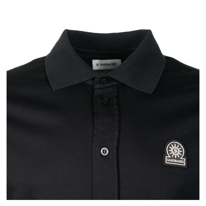 Short Sleeve Full Button Interlock Shirt Black