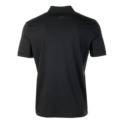 Short Sleeve Full Button Interlock Shirt Black