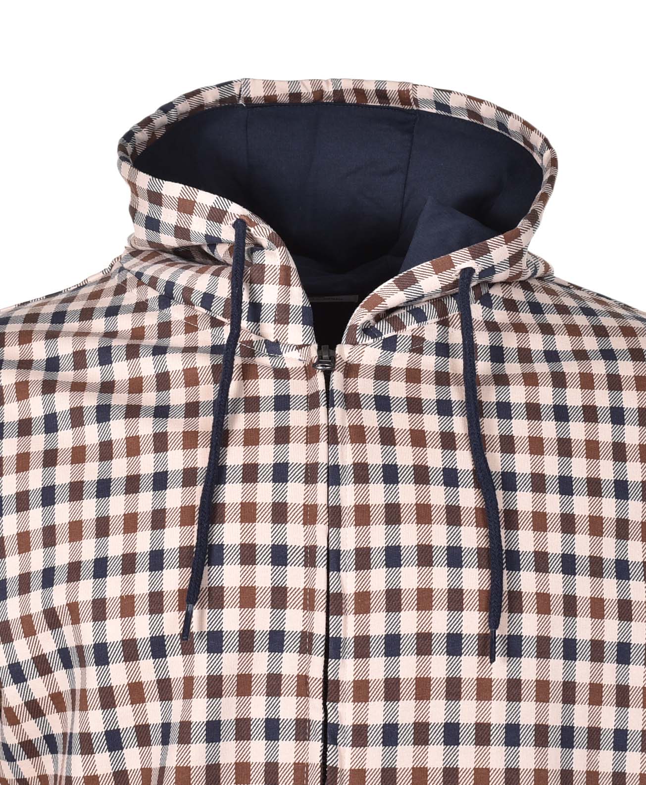 Active Iconic Full Zip Hoody Club Check