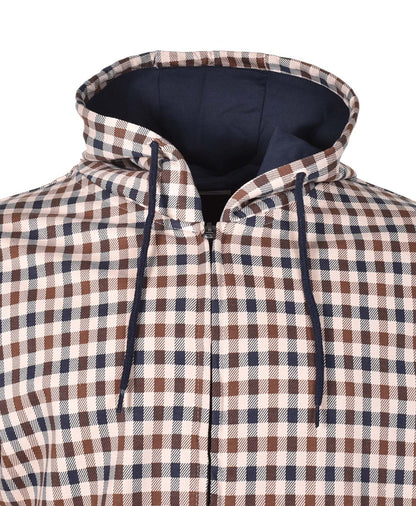Active Iconic Full Zip Hoody Club Check