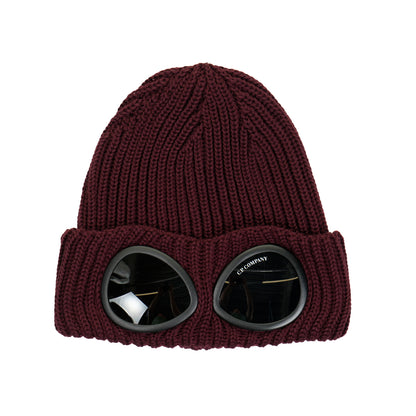 Goggle Beanie Merino Wool Andorra Red