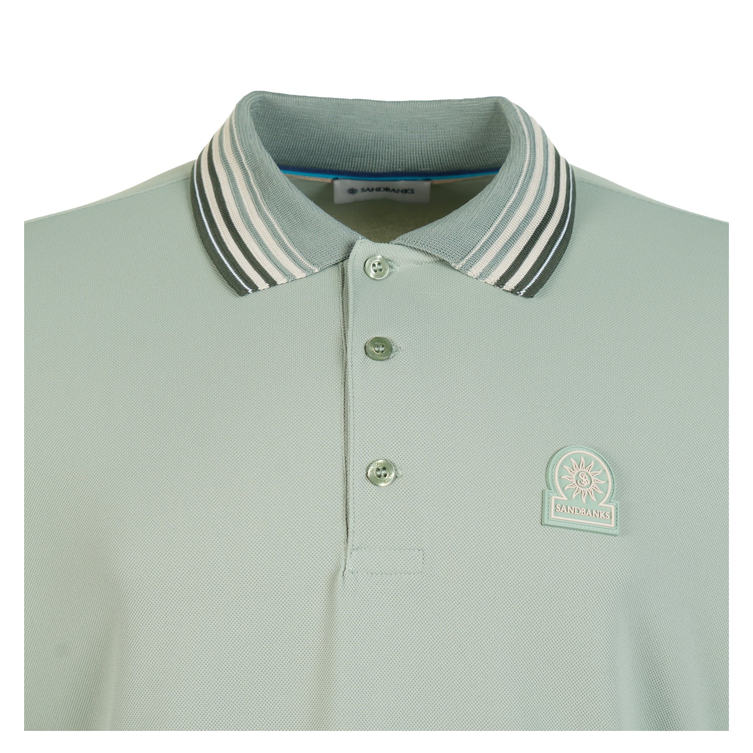 Short Sleeve Gradient Rib Polo Sage