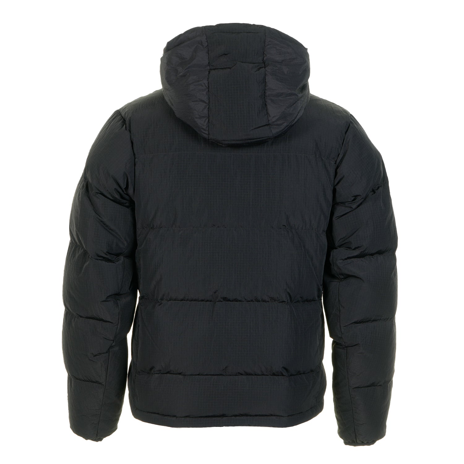 Down Puffer Hooded Jacket Black